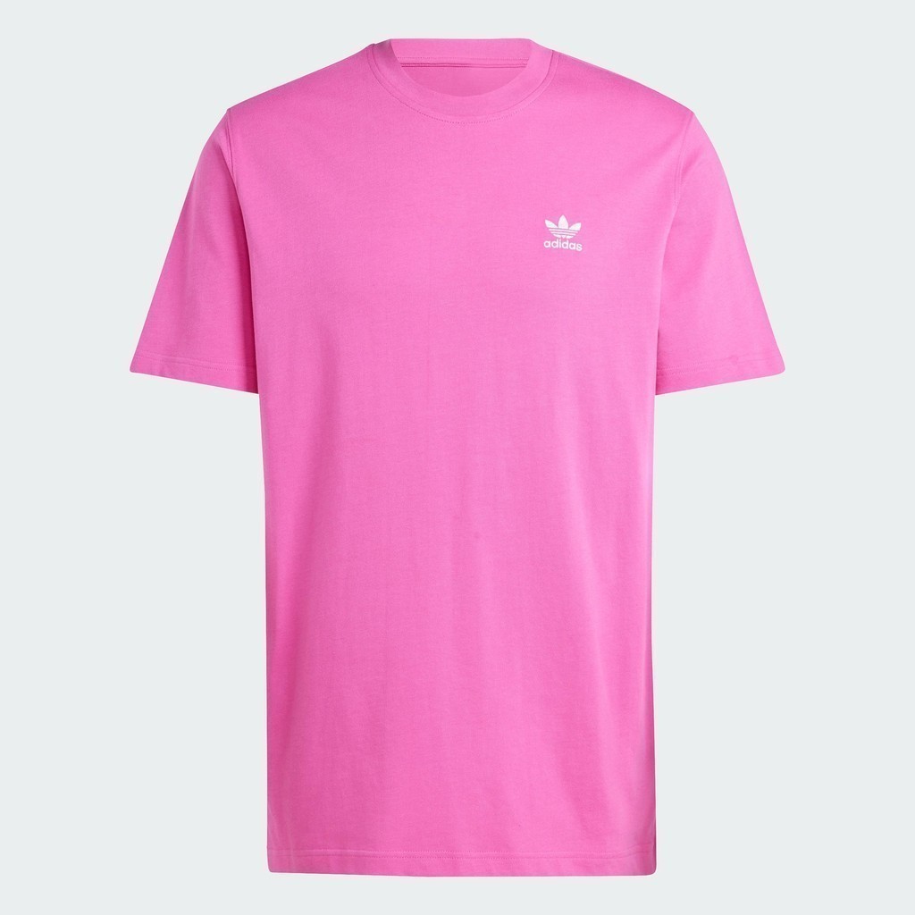 adidas ไลฟ์สไตล์ เสื้อยืดทรงบ็อกซี Adicolor Classics Back+Front Trefoil ผู้ชาย สีชมพู IZ2365