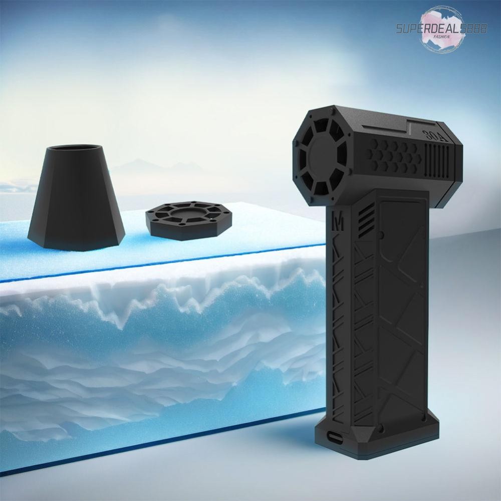 ส่งจากกรุงเทพ🚚 130000 Rpm USB ชาร์จ Mini Turbo Jet Fan Duct Fan สําหรับทําความสะอาดรถยนต์ Camping [S