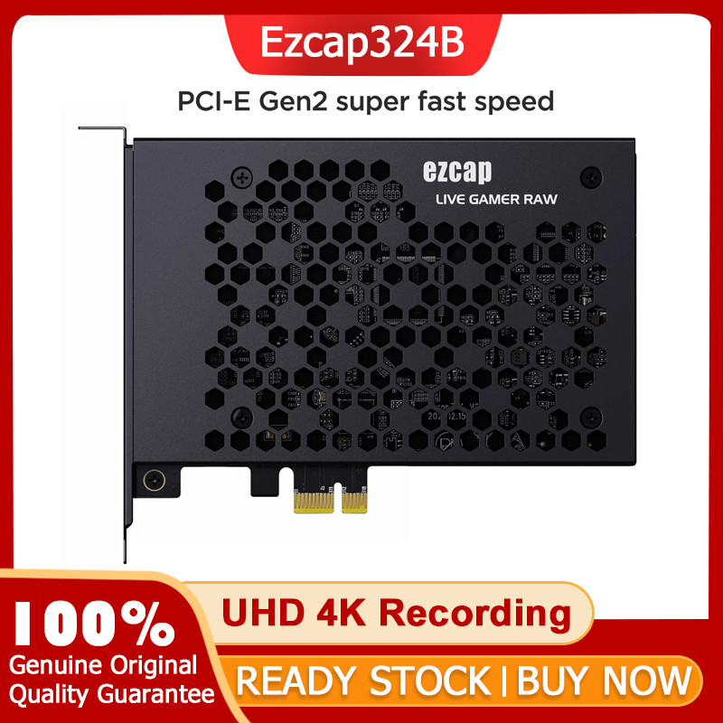 Ezcap324B Live Gamer ดิบ PCIE 4K Video Capture Card บันทึกสําหรับเกมกล้องวิดีโอกล้องถ่ายทอดสดสตรีมมิ