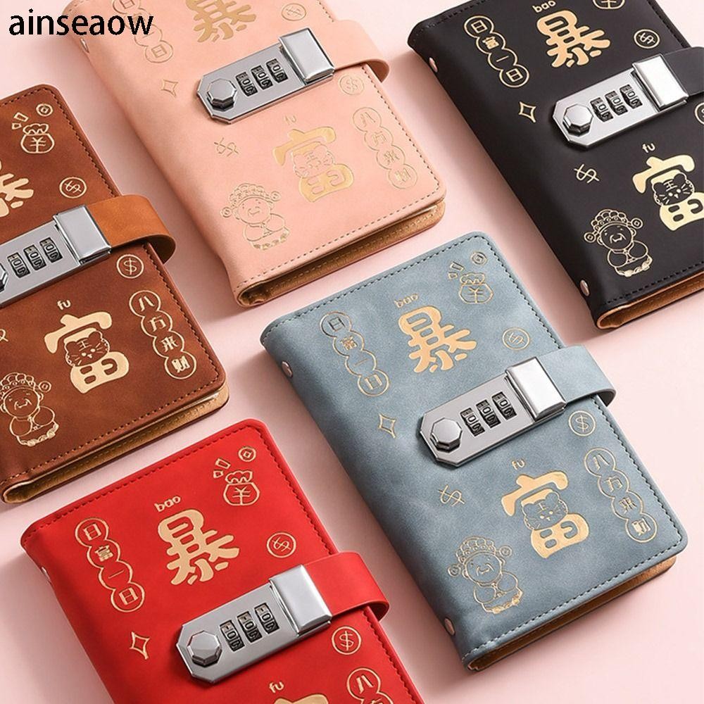 100 ซองประหยัดเงิน Challenge ประหยัดเงินพร้อมรหัสผ่านล็อค Mini Binder Saving Challenge, PU รวยค้างคืนแผ่นฝากออมทรัพย์แบบใช้ซ้ําได้คู่รัก