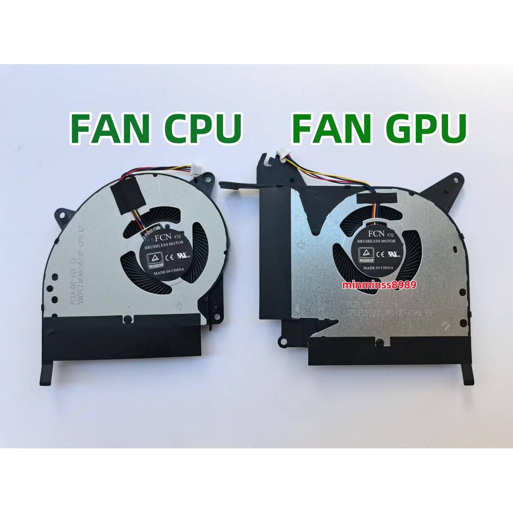 FAN CPU+GPU ASUS GL704 GL704GM GL704GV GL704GW GL704GM-DH74 GL704GV-DS74 GL704GW-DS76 GL704GW-PS74 G715GV G715GW DC12V