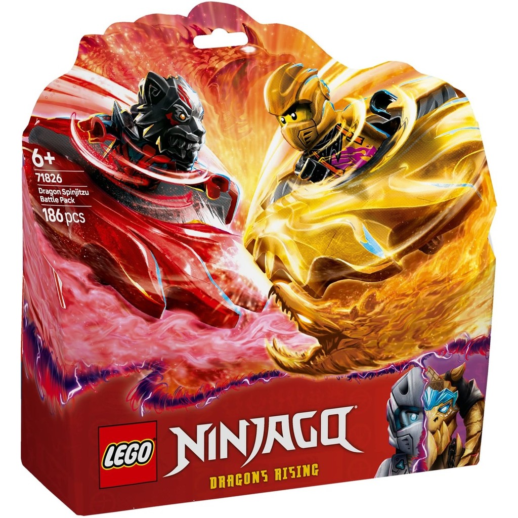 LEGO 71826 Ninjago Dragon Spinjitzu Battle Pack ชุดของเล่นอาคาร (186 ชิ้น)