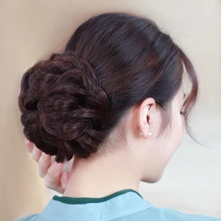 4สี วิกผมหัวบอล ชิคๆ สไตล์เกาหลี วิกผมเสริมผม ปุยธรรมชาติ (พร้อมส่ง) G2757