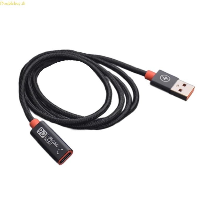Doublebuy USB to Type C Connector Converter Cable สายชาร์จ 5Gbps Data Extension สายไฟสําหรับ 15 14 13 12 S20 USB Adapt
