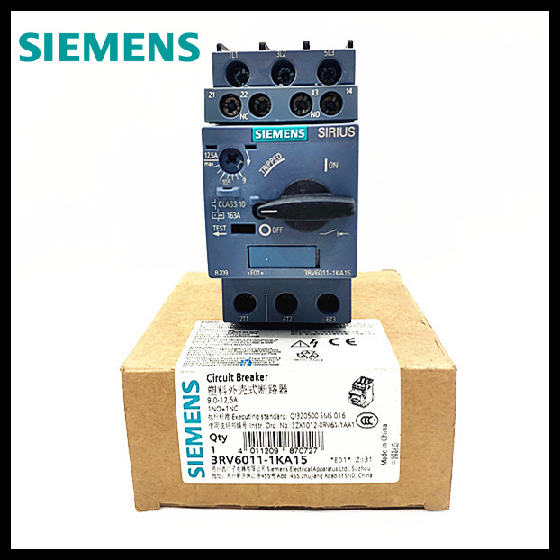 วงจร 3RV601-0FA15/0GA15/0HA15/0JA15/1KA15/4A15 Siemens Breaker 0.36-0.5 0.45-0.63 1.1-1.6 2.2 A 2.8-
