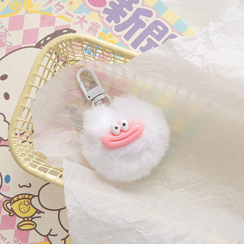 มูซูน น่ารักไส้กรอกปาก ฝอย ลูกบอล จี้ตลกสนุกคู่น่าเกลียดและน่ารักนักเรียนกระเป๋านักเรียนจี้