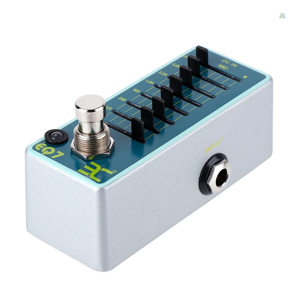 Eno EX EQ7 กีตาร์ Equalizer Effect Pedal 7-Band EQ Full Metal Shell True Bypass