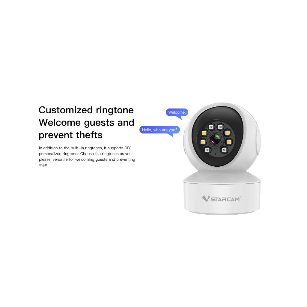 Vstarcam CS49L 3MP 2.4G กล้อง IP Mini Wireless Wifi Security กล้อง PTZ Cam IR Night