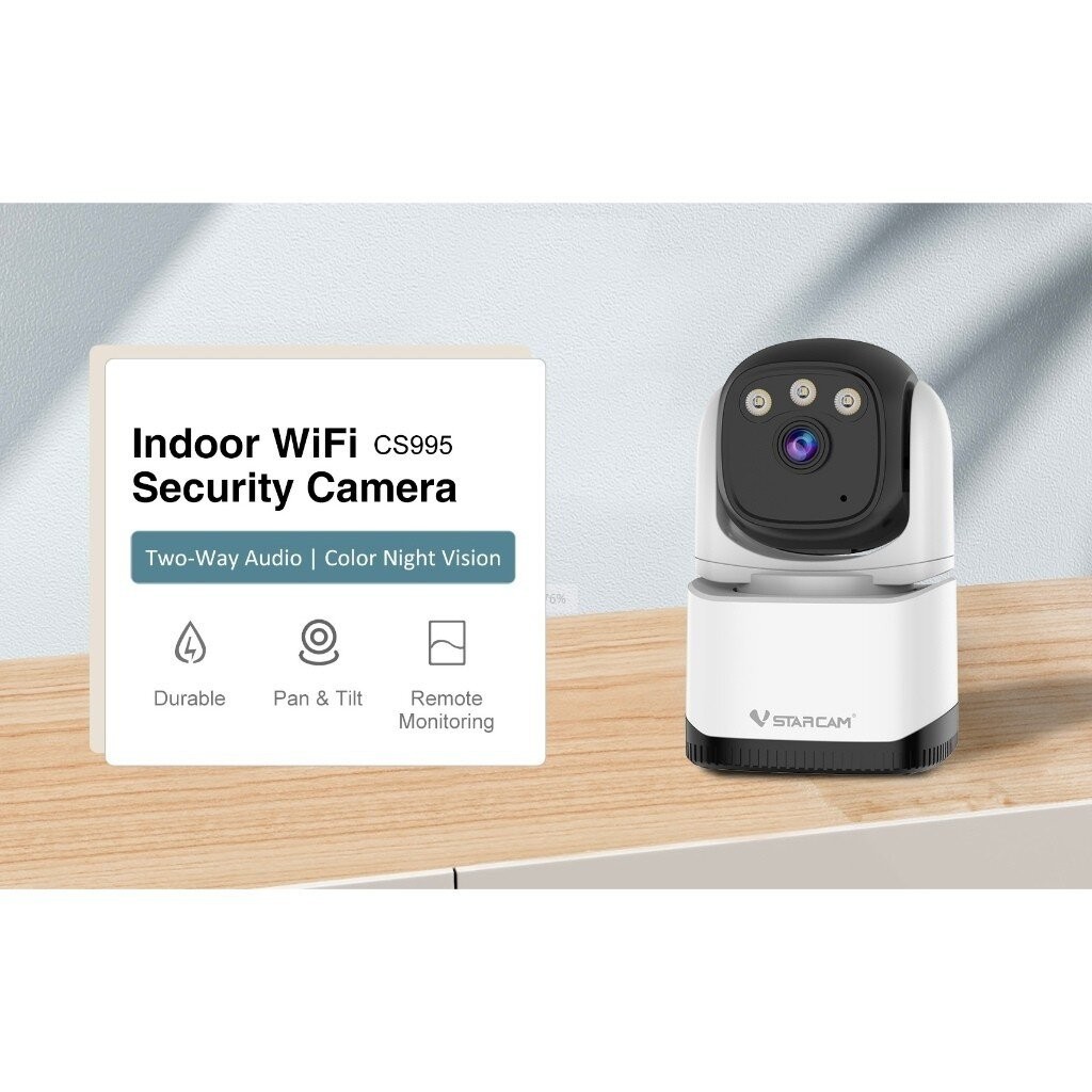 Vstarcam CS995 3MP 1269p กล้องวงจรปิดไร้สาย Indoor Wi-Fi Security Camera มีระบบ AI+