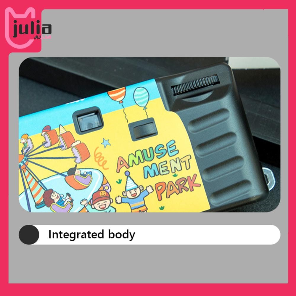 [Julia1.th] กล้องฟิล์มแบบใช้แล้วทิ้ง 35 มม. พร้อมแฟลช กล้องครั้งเดียว Travel Camp Party Supply