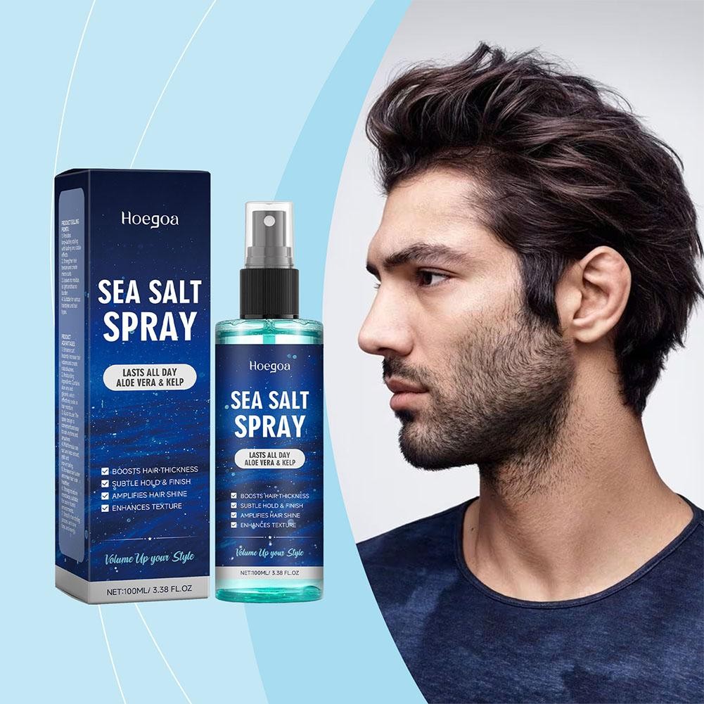 Hair Sea Salt Setting Spray Long Lasting Moisturizing Curly 100ml Hair B9C2