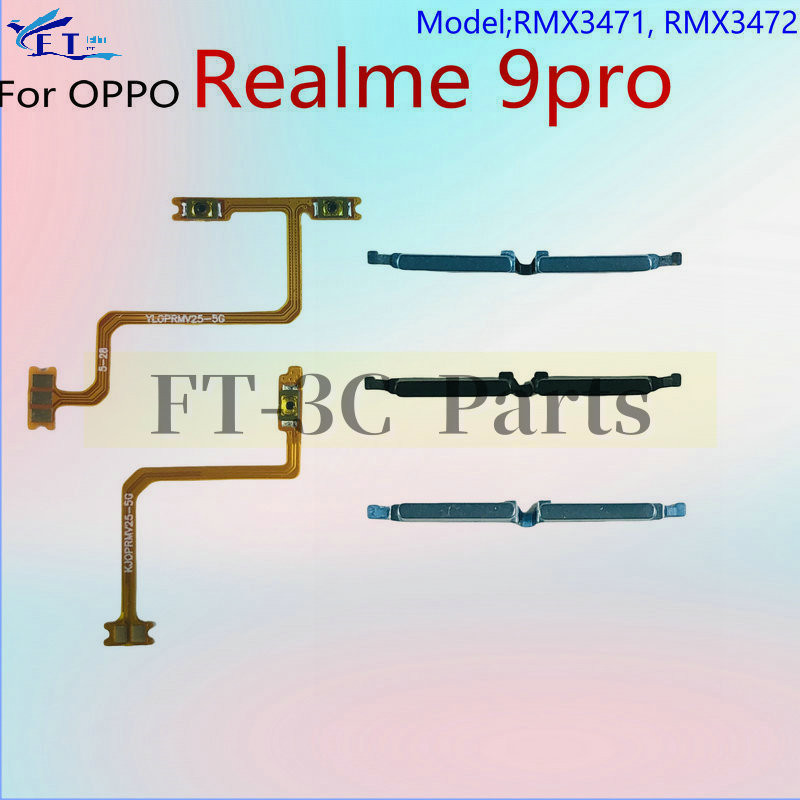 สําหรับRealme 9 pro Volumeปุ่มPower Volume Flex Cable Switch On Offปุ่มFlex Cable Replacement Parts