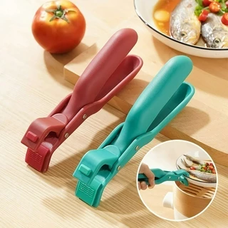 หม้อทอดอากาศ-ปลอดภัยที่หนีบชาม-ซิลิโคนป้องกันร้อนกริปเปอร์พร้อมที่จับตามหลักสรีรศาสตร์สําหรับแผ่นยก,กระทะและแผ่นอบ
