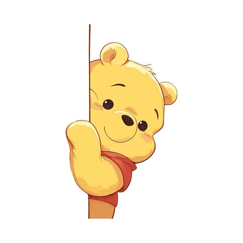 EARLFAMILY Winnie the Pooh การ์ตูน Peeker สติกเกอร์รถบุคลิกภาพรถจักรยานยนต์ Windows กระเป๋าเดินทางกันน้ําไวนิล Decals Scratch-Proof รถสินค้า