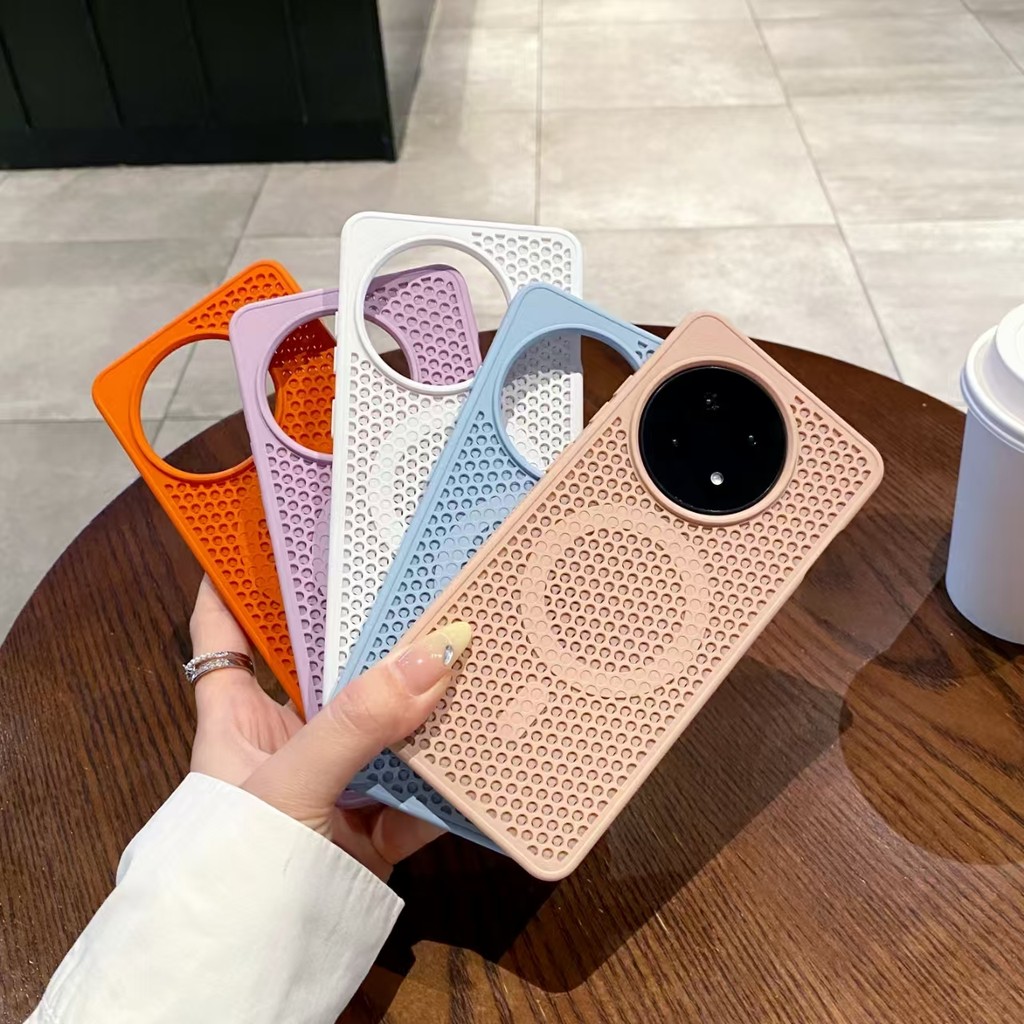เคสแม่เหล็กตาข่ายกระจายความร้อนสําหรับ Vivo iqoo neo 10/13/12/10/Z9/X100/X200/X100pro/X200pro mini  เคสโทรศัพท์ระบายความร้อนแม่เหล็ก - Slim & Stylish
