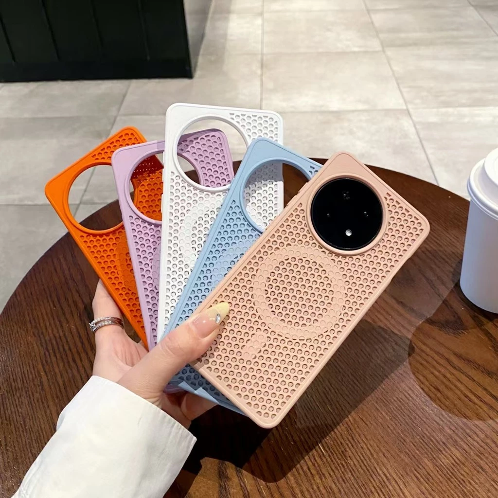 เคสแม่เหล็กตาข่ายกระจายความร้อนสําหรับ Vivo iqoo neo 10/13/12/10/Z9/X100/X200/X100pro/X200pro mini เคสโทรศัพท์ระบายความร้อนแม่เหล็ก - Slim & Stylish