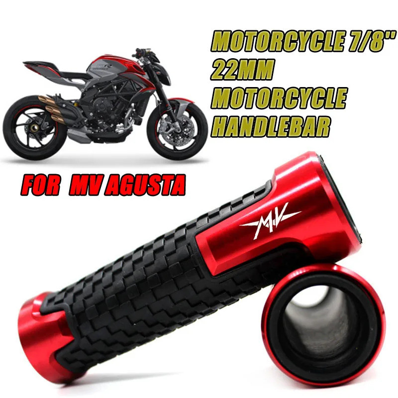 สําหรับ MV AGUSTA F4 RR/F4 RC F4 1000 F3 675 F3 800/AGO/RC/AMG CNC 22MM Handlebar Grips Handle Bar