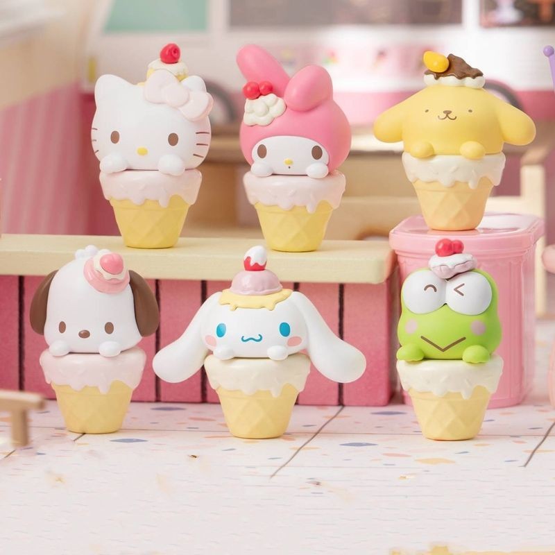 [ทำจากวัสดุเรซิน] Sanrio MINI กรวยตาบอดกระเป๋า Kulomi Meloti Patcha สุนัขทำมือตุ๊กตาตุ๊กตาของขวัญ7xd