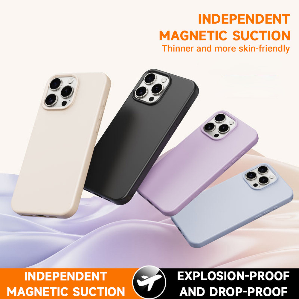 Liquid Silicone Magnetic เคสทรศัพท์  for iPhone 13 17 11 15 12 16 Pro Max 14 Air 16promax 13promax เคสโทรศัพท์มือถือ ราคา ถูกที่สุด ดีลบีเคเค แกลเลอรีภาพที่ 2