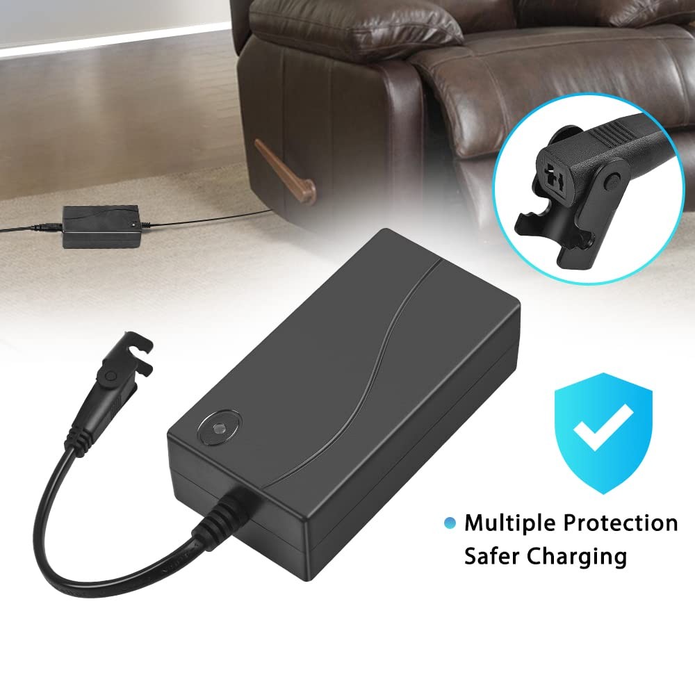 Power Recliner Power Supply, Sopito Universal 2-Pin AC/DC Adapter 100-240V,คุณภาพ 29V 2A Switching Transformer,อะไหล่ทดแทนสําหรับ Recliner/โซฟาไฟฟ้า/ยกเก้าอี้/Couch/Stand ราคา ถูกที่สุด ดีลบีเคเค แกลเลอรีภาพที่ 2