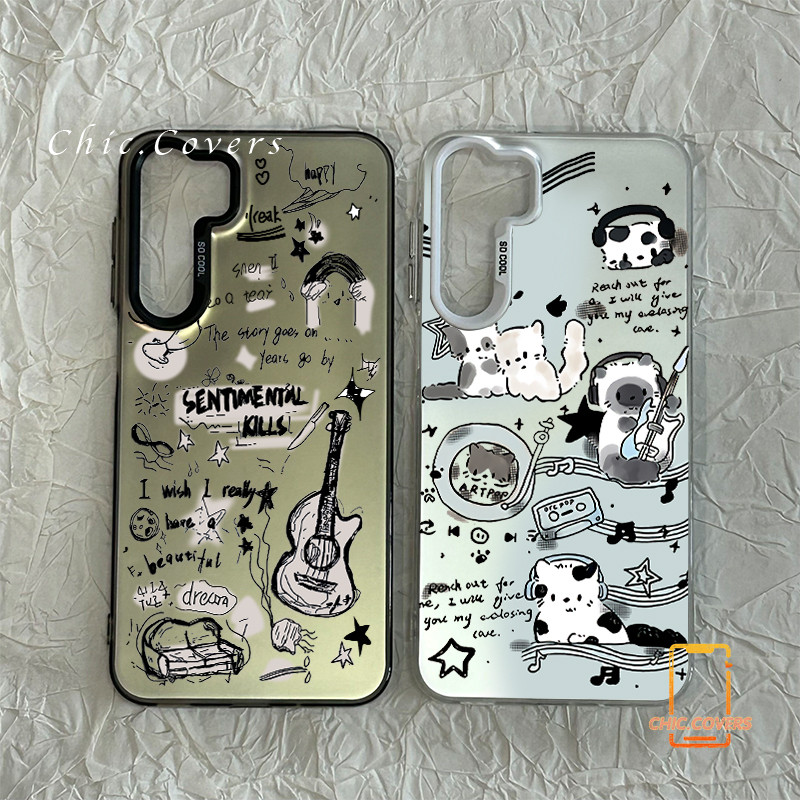 สำหรับ Samsung A54 A55 A23 A05s A02s A15 A25 A12 A03 A02s A05 A06 A14 M12 A30s ลูกแมวแฟชั่นโทรศัพท์ซัมซุง A04s A50 A50s