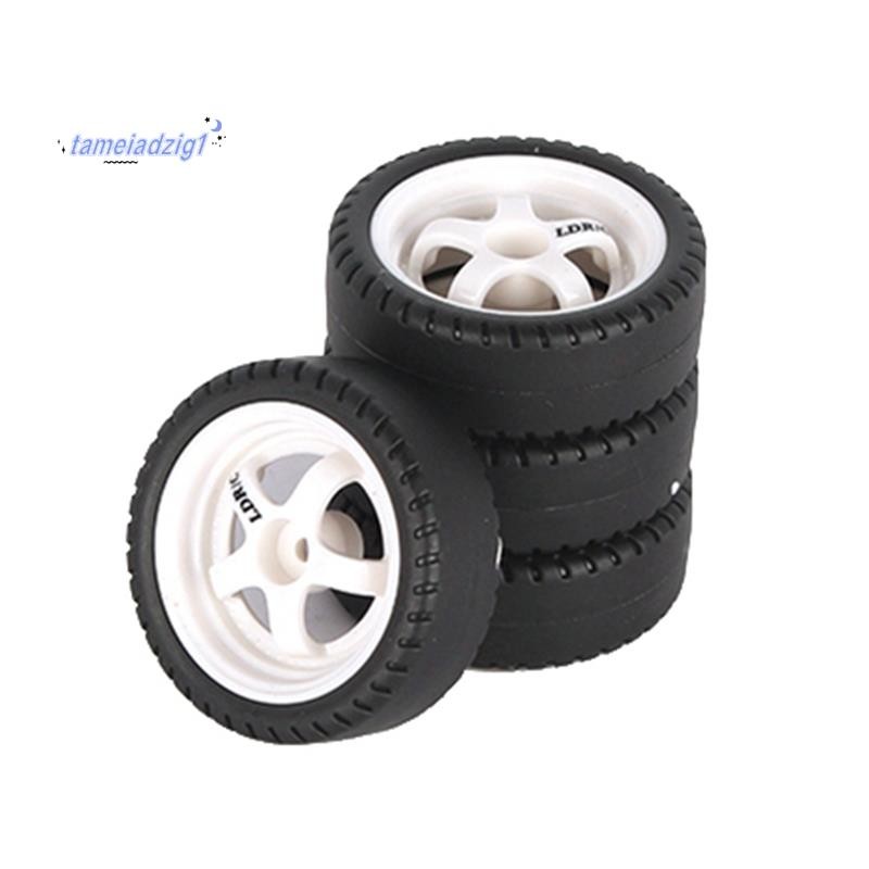 4 ชิ้น 33 มิลลิเมตร RC Drift ล้อยาง Hard Tyre สําหรับ LDRC AE86 A86 A86P LD1801 1/18 RC รถอัพเกรดอุป
