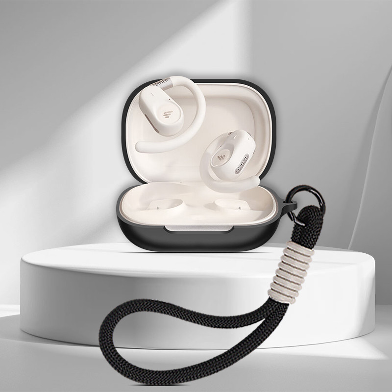 for EDIFIER Comfo Flex/A6 open Ear Case Silicone Earphone Soft Shell Solid Color Headphone Protectiv