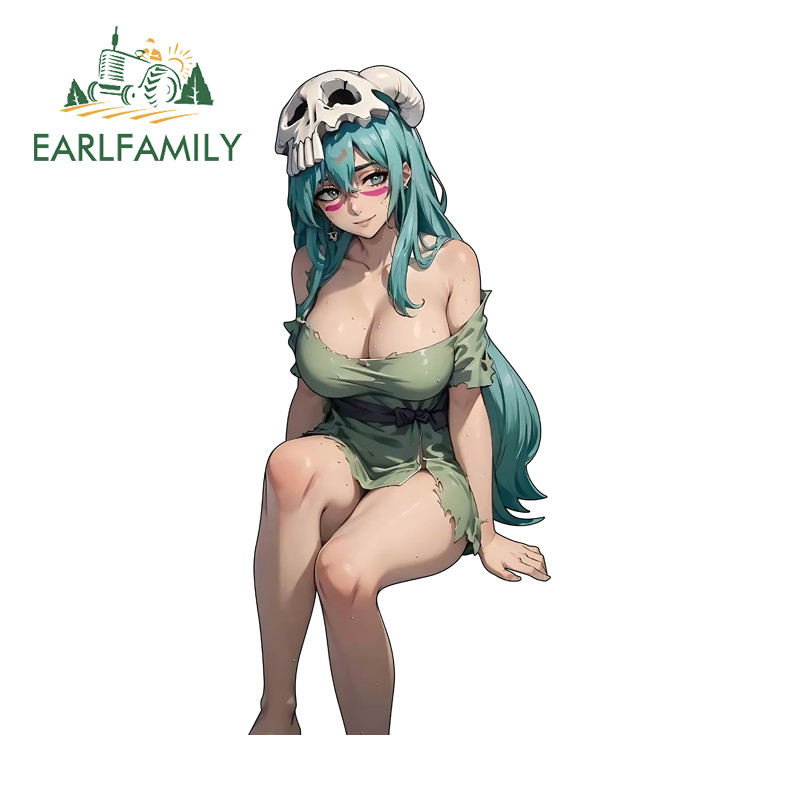 EARLFAMILY Bleach Nelliel Tu Odelschwanck อะนิเมะรถสติกเกอร์บุคลิกภาพกันน้ํากระดานโต้คลื่น JDM Decal