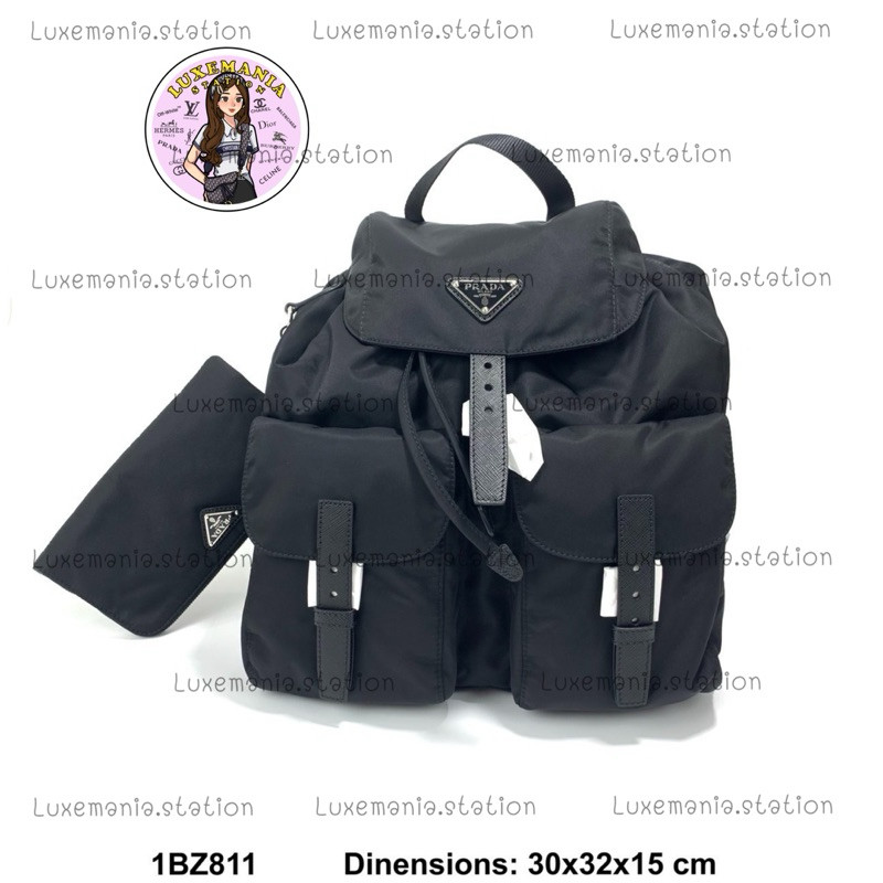 : New!! Prada Nylon Backpack Bag 1BZ811 ‼️ก่อนกดสั่งรบกวนทักมาเช็คสต๊อคก่อนนะคะ‼️
