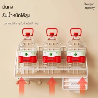 ที่วางแก้วติดผนังไม่ต้องเจาะ เก็บชา แขวนแก้วน้ําแบบติดผนัง