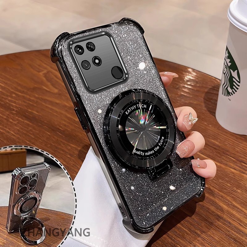 สําหรับ redmi 10C Clear Case หนาฝาครอบชุบซิลิโคน ShockProof เคสโทรศัพท์ CCCCA10 ราคา ถูกที่สุด ดีลบีเคเค แกลเลอรีภาพที่ 3