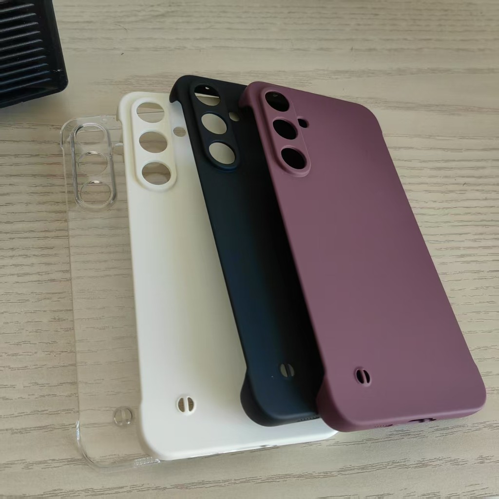 SAMSUNG Frameless Matte Hardเคสโทรศัพท์สําหรับSamsung A55 A34 A54 A15 A14 A05 A05S A24 5G 4G Ultra Thin ShockProofฝาครอบโทรศัพท์