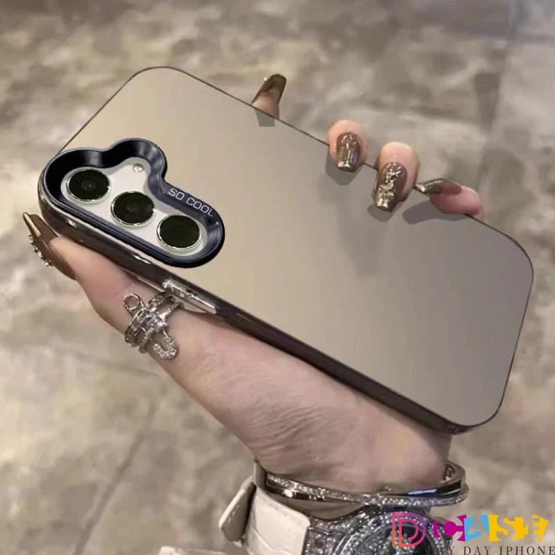 เคสโทรศัพท์มือถือ อะคริลิค ชุบโลหะ เรียบง่าย หรูหรา เคส For Samsung A07 A17 A56 A05S A06 A16 A55 A54 A36 A22 A15 A35 A26