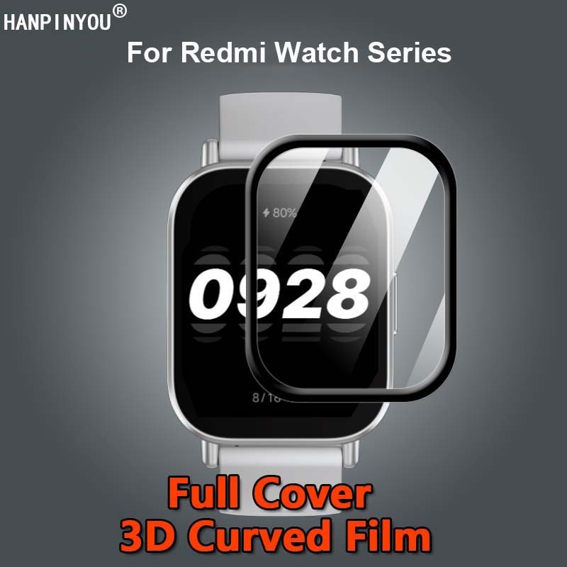 เข้ากันได้กับ Xiaomi Mi Redmi Watch 6 5 4 3 2 Active Lite Full Cover HD Clear Plating Soft PET PMMA 