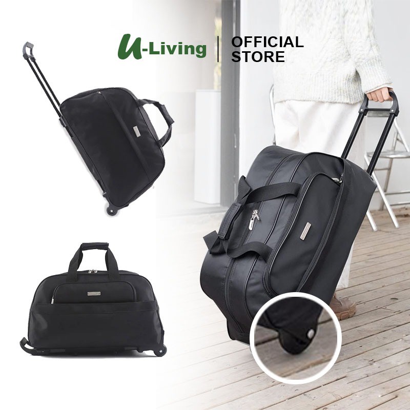 U-Living รถเข็น Duffel กระเป๋า Motif กระเป๋าเดินทาง Cabin รถเข็นกระเป๋า 2 ล้อ 360 องศา Strong Handle