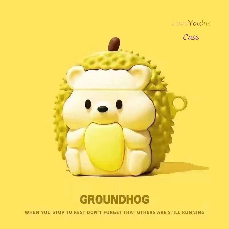 Loveyouhu สําหรับ Lenovo Erazer XT89 Pro เคสหูฟังบุคลิกภาพลายเม่นทุเรียนน่ารัก