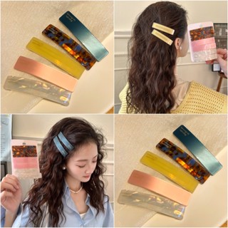 2ชิ้นที่เรียบง่ายอะคริลิคลิปกิ๊บด้านอารมณ์บางคลิปหญิง