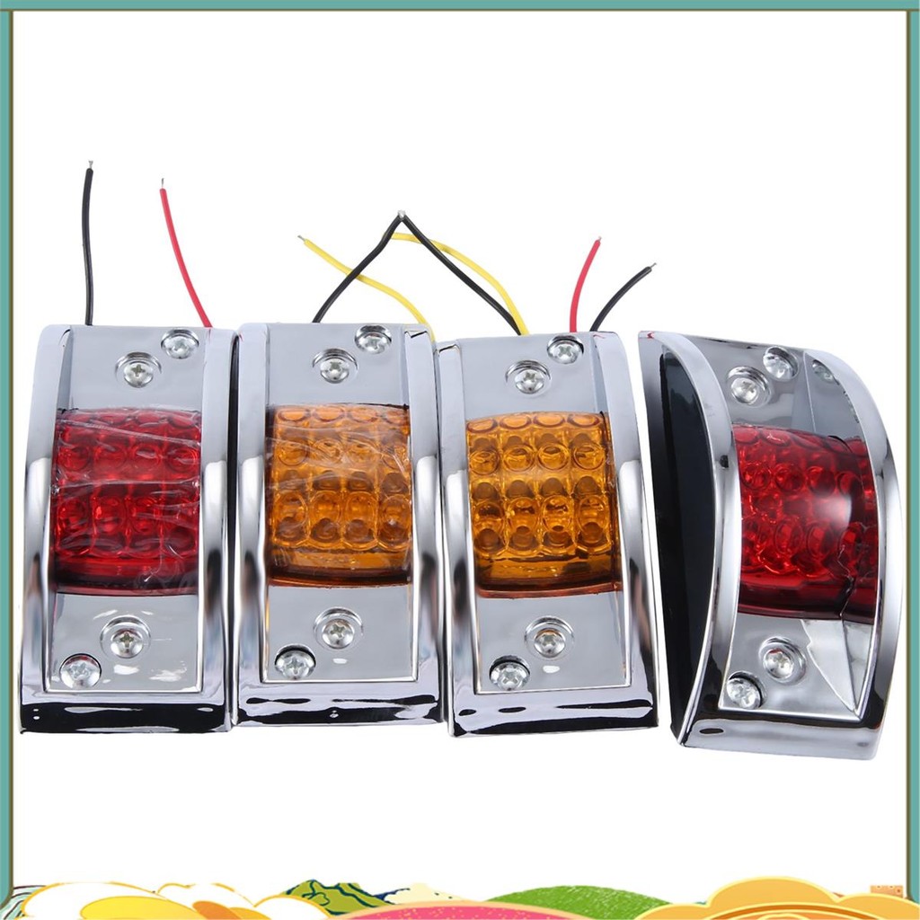 12V ไฟ LED ด้านข้างสัญญาณสะพานไฟเลี้ยวไฟคอนทัวร์ Universal