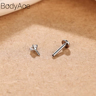 Bodyace 1 Pc 16G/18G เจาะหู Star Heart Stud ต่างหู 316L สแตนเลส Lip เจาะ Sung ต่างหู Helix ต่างหู