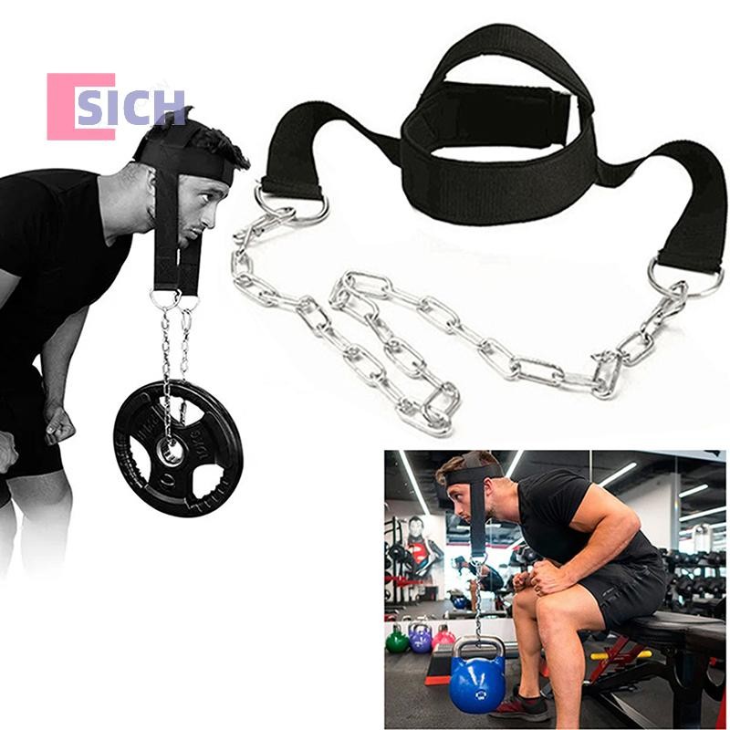 [Sich] สายรัดฝึกคอ Body Strengh สายรัดออกกําลังกายปรับคอ Power Training Gym Fitness Weight Bearing ใ