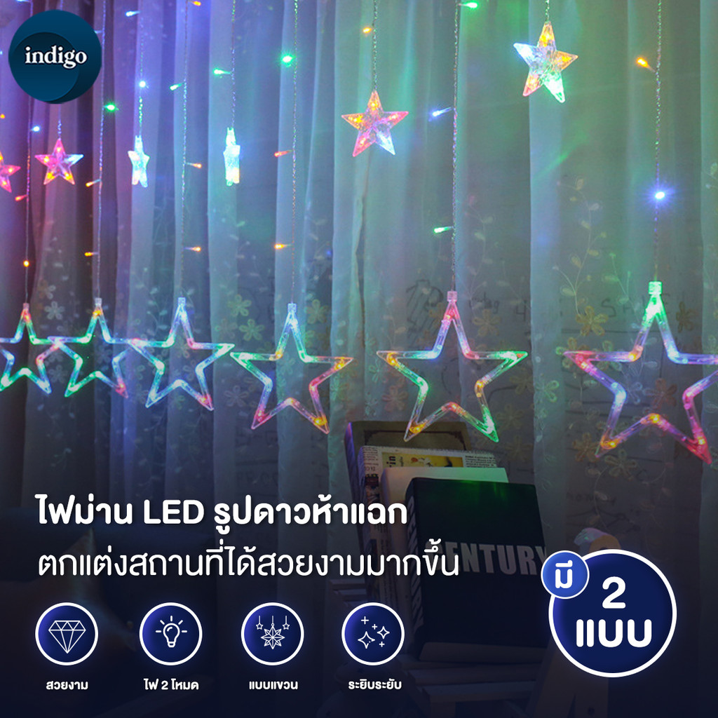 ไฟตกแต่ง LED ของตกแต่งคริสต์มาส โคมไฟคริสต์มาส ไฟคริสต์มาส ตกแต่งหน้าต่าง christmas lights