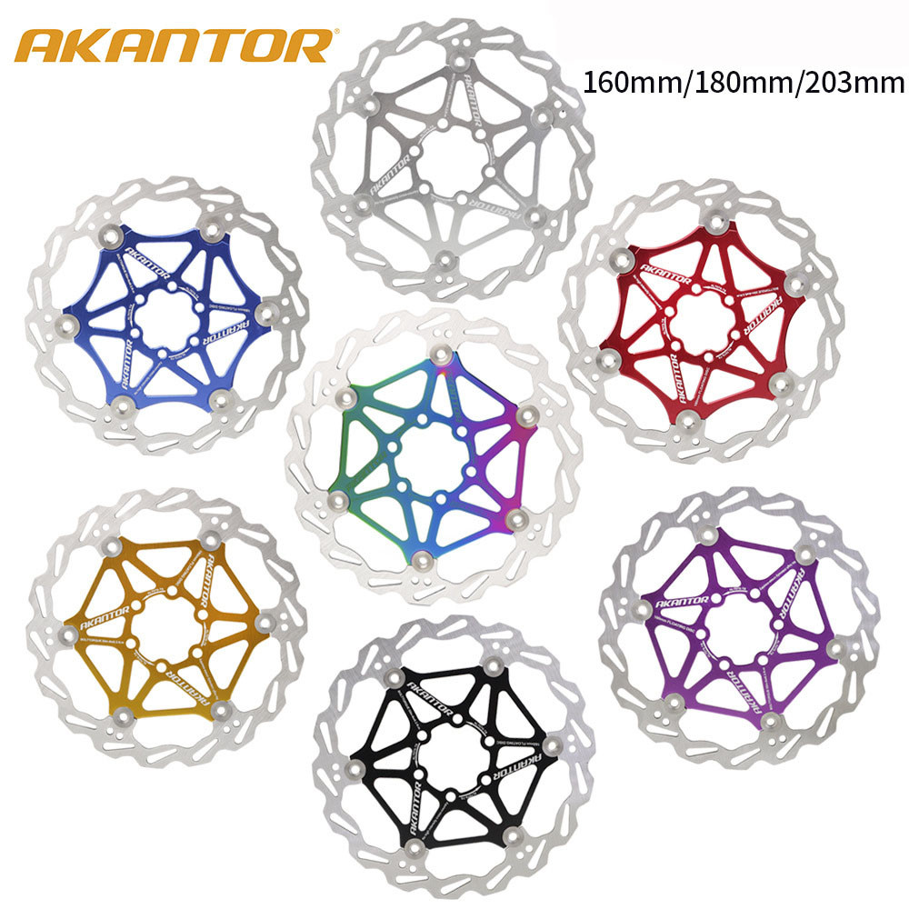 จักรยานเสือภูเขา จักรยานระบายความร้อนเบรคลอยแผ่นดิสก์สกู๊ตเตอร์ คัน จักรยานลอยโรเตอร์อลูมิเนียมอัลลอยด์หกขาเบรคแผ่น160มิลลิเมตร180มิลลิเมตร203มิลลิเมต