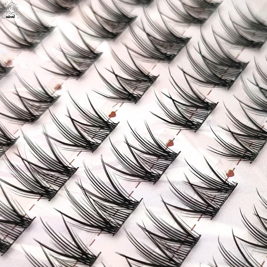 Curling Up Volume ขนตาปลอม 3D ขนตาปลอม Segmented Lashes