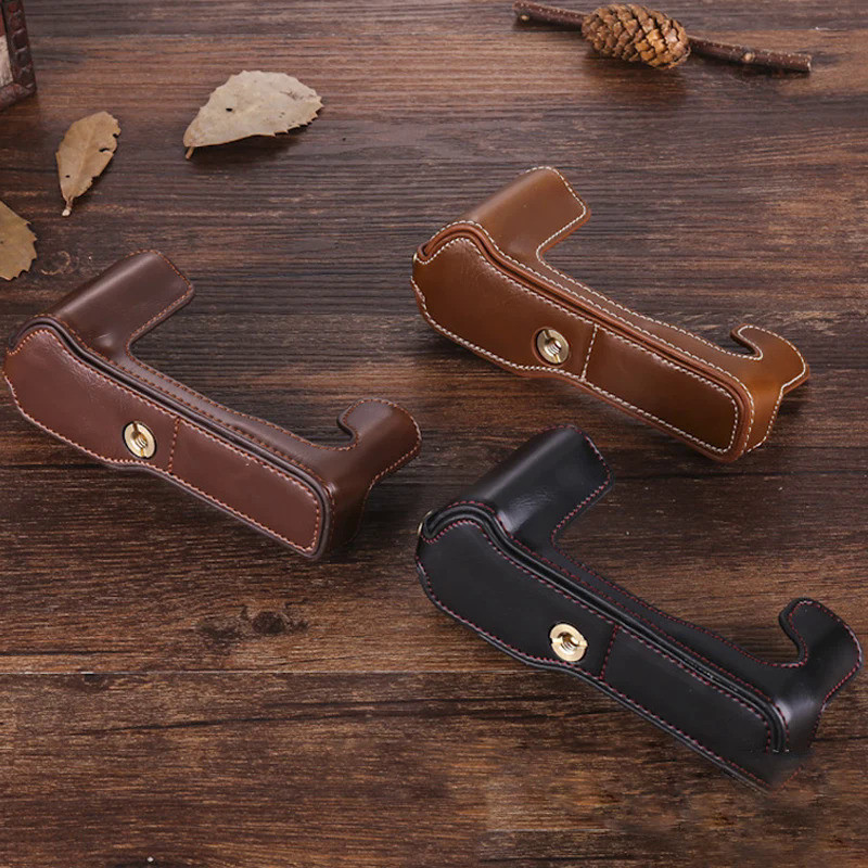 Leather Camera Half Case Cover for Fujifilm XF10 XT2 XT3 XT100 XA5 XA7 XA10 XA20 XT10 XT20 XT30 X100