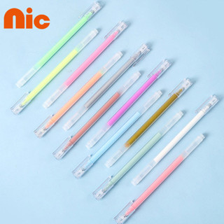 NIC 9สี ปากกาสีกลิตเตอร์9สีปากกาหมึกเจล0.5มม.ะดาษการ์ดไดอารี…
