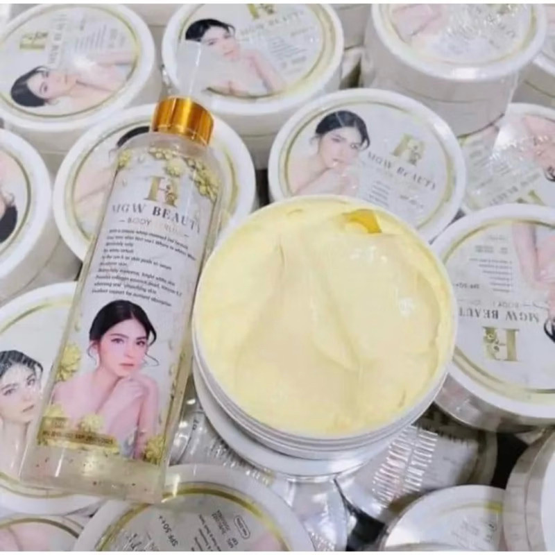 [ซื้อในไลฟ์ลด50%ของแท้] แพคเก็ตใหม่ MGW Beauty Body Lotion เมจิกไวท์ บอดี้ โลชั่น/เซรั่ม(ยกชุด2ชิ้น)