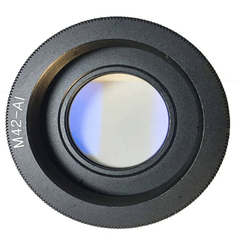 Foleto M42 lens Adapter Ring M42-AI  Glass for M42 lens to Nikon Mount with Infinity Focus Glass DSL