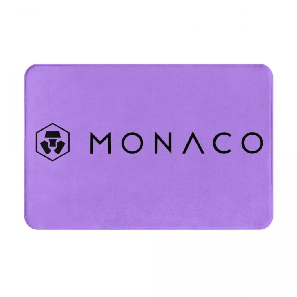 APM MONACO โลโก้ (2) ห้องน้ําพรมปูพื้นกันลื่นห้องน้ําห้องส้วมเสื่อเท้าประตูดูดซับน้ําแห้งเร็วเข้าประ