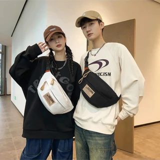 แฟชั่น ใหม่มินิมอลกระเป๋าคาดหน้าอกผู้หญิงใหม่พิมพ์ไหล่ผู้ชายอินเทรนด์อเนกประสงค์กีฬาเอวคู่ลําลองอเนกประสงค์ฤดูร้อน