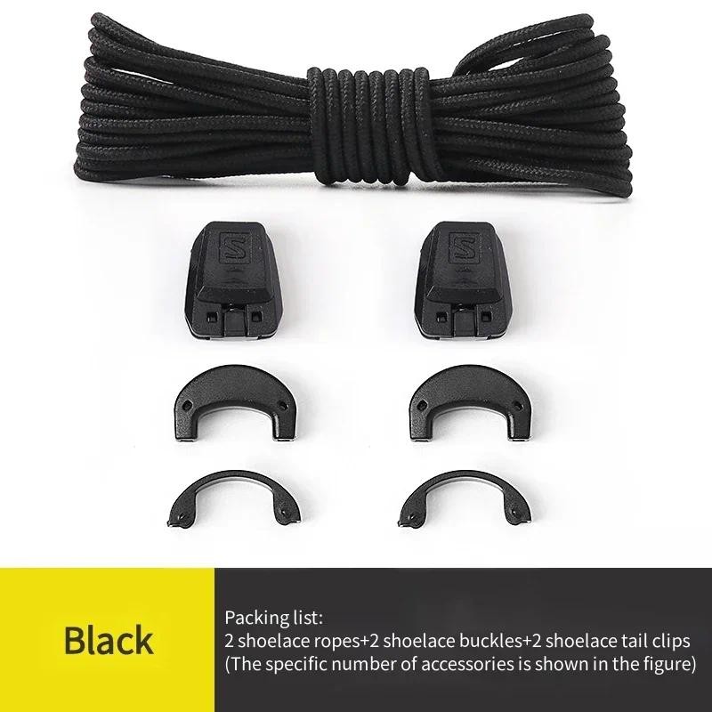 แฟชั่น No Tie Shoelaces รองเท้าวิ่งกลางแจ้งรองเท้าผ้าใบ Laces รอบรองเท้าเทนนิส Laces ไม่มี Ties ผู้ใหญ่เด็กเชือกผูกรองเท้ารองเท้า Accesorie